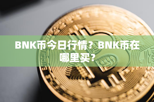 BNK币今日行情？BNK币在哪里买？