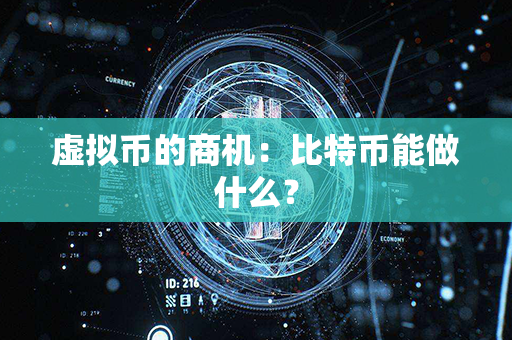 虚拟币的商机：比特币能做什么？