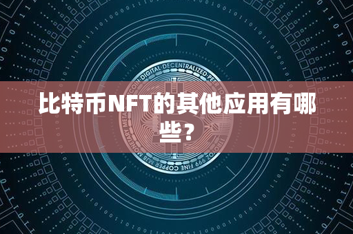 比特币NFT的其他应用有哪些？