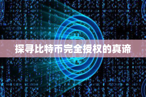 探寻比特币完全授权的真谛