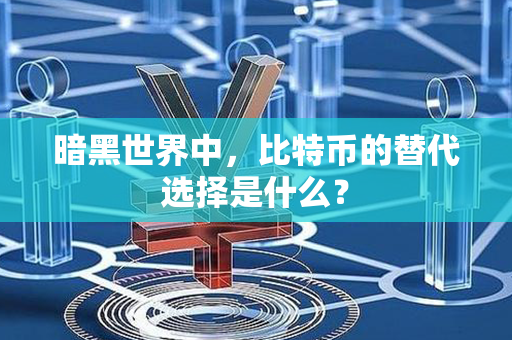 暗黑世界中，比特币的替代选择是什么？